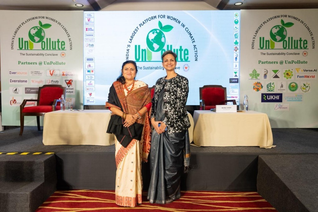 STEP leaders on stage at the UnPollute Sustainability Conclave